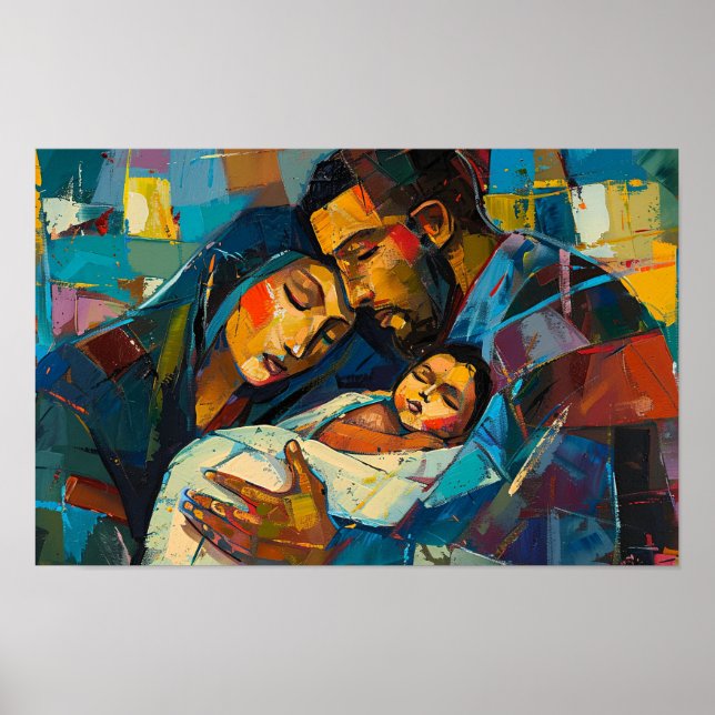 The Holy Family for Christmas Poster (Front)