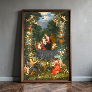 The Holy Family, Jan Brueghel  Poster