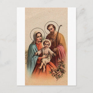 The Holy Family - Jesus, Mary, and Joseph Postcard