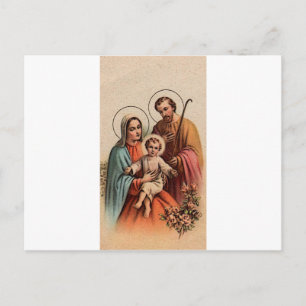 The Holy Family - Jesus, Mary, and Joseph Postcard