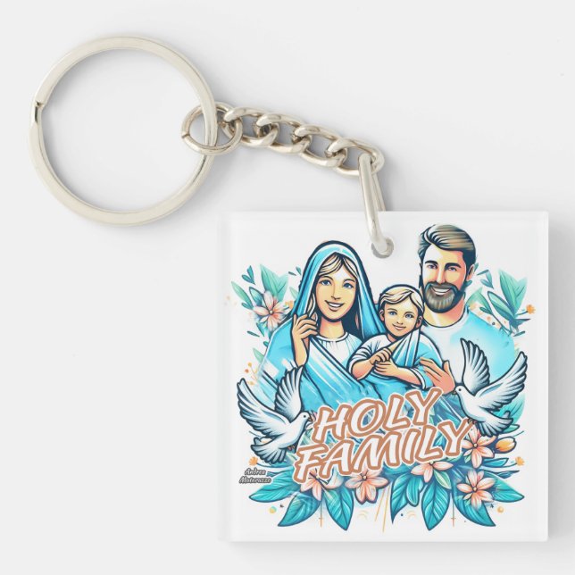 The Holy Family Key Ring (Front)
