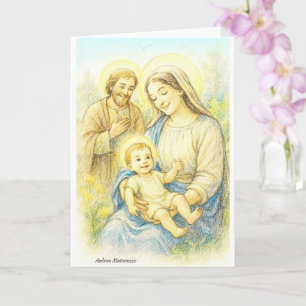The Holy Family - Nativity Card