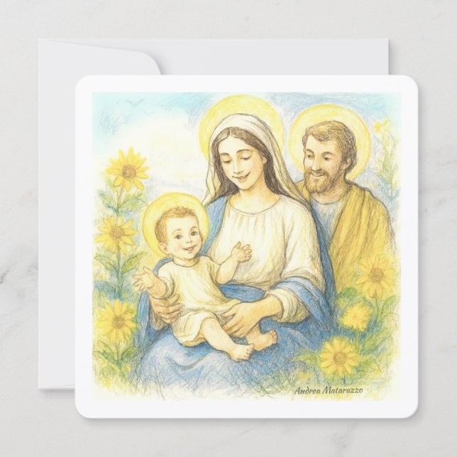 The Holy Family - Nativity Card (Front)