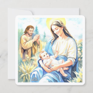 The Holy Family - Nativity Holiday Card