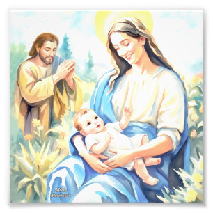 The Holy Family - Nativity Photo Print