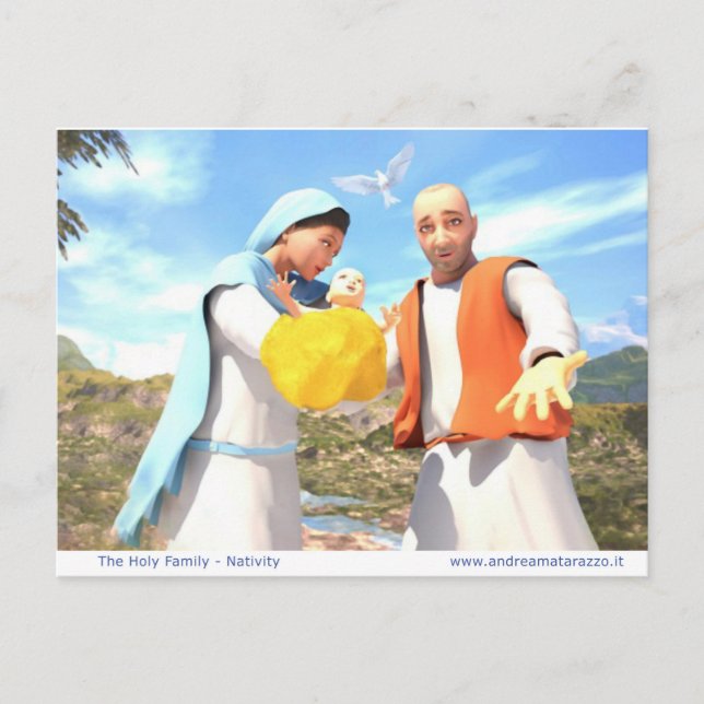 The Holy Family - Nativity    Postcard (Front)