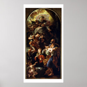 The Holy Family (oil on canvas) Poster