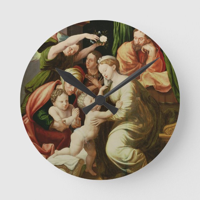 The Holy Family Round Clock (Front)