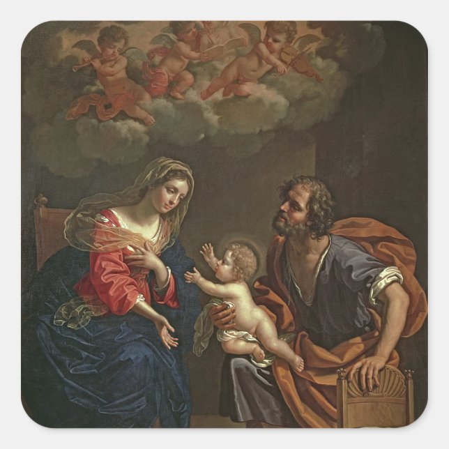 The Holy Family Square Sticker (Front)