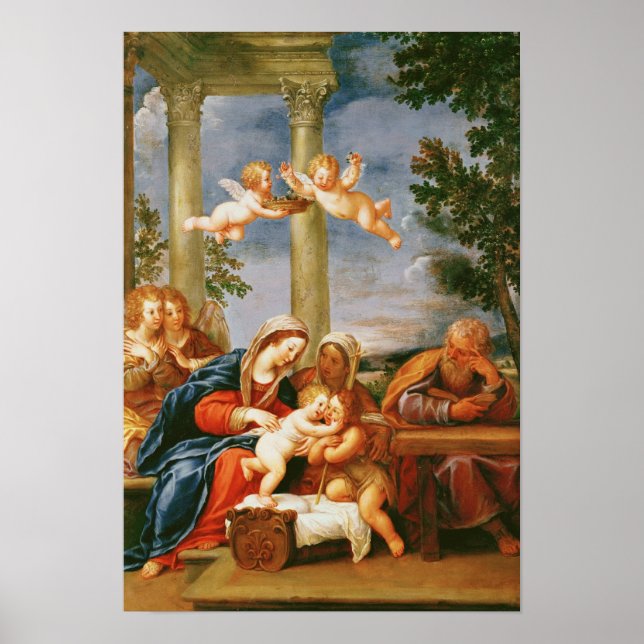 The Holy Family St. Elizabeth and St. John Poster (Front)