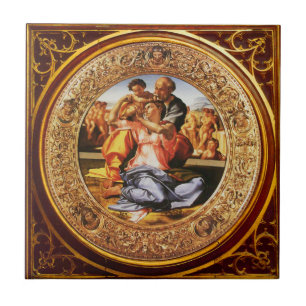 The Holy Family .The Doni Tondo Tile