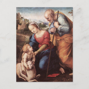 The Holy Family with Lamb Postcard