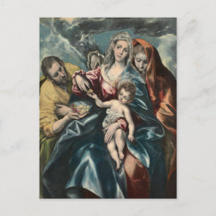The Holy Family with Mary Magdalen by El Greco     Postcard
