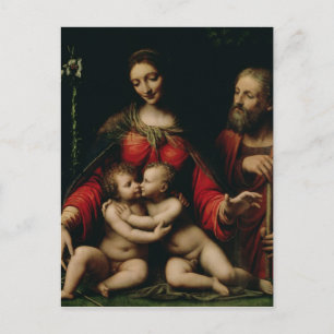 The Holy Family with the Infant St. John Postcard