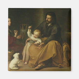 The Holy Family with the Little Bird, c.1650 Magnet