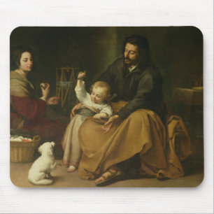 The Holy Family with the Little Bird, c.1650 Mouse Mat