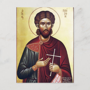 The Holy Martyr Platon of Ancyra Orthodox Icon Postcard