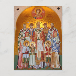 The Holy Martyrs of Jasenovac Orthodox Icon Postcard