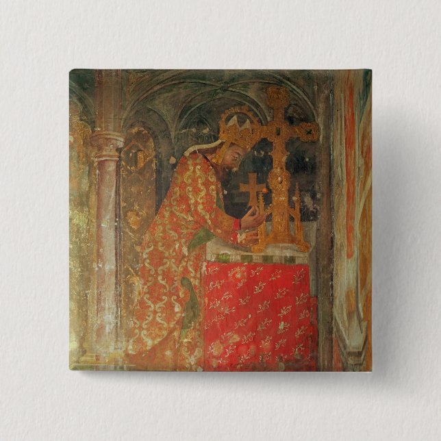 The Holy Roman Emperor Charles IV 15 Cm Square Badge (Front)