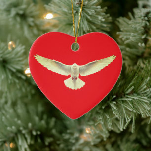 The Holy Spirit Dove Ceramic Tree Decoration