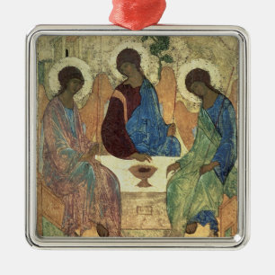 The Holy Trinity, 1420s (tempera on panel) Metal Tree Decoration