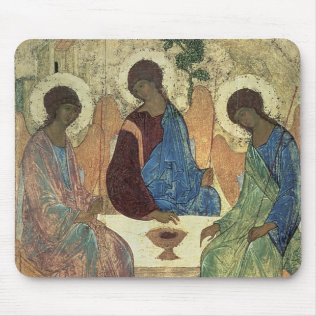 The Holy Trinity, 1420s (tempera on panel) Mouse Mat (Front)