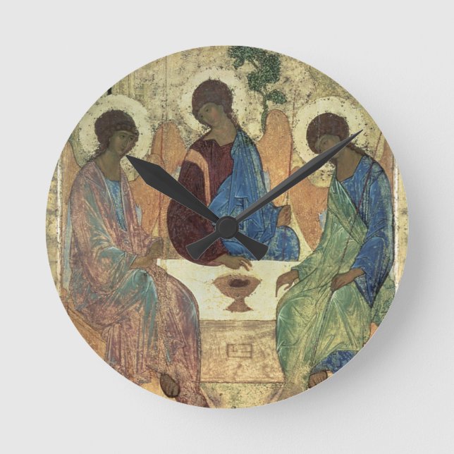 The Holy Trinity, 1420s (tempera on panel) Round Clock (Front)