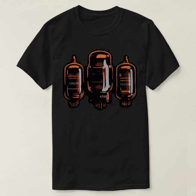The holy trinity of amplifier vacuum tubes  Sticke T-Shirt (Design Front)
