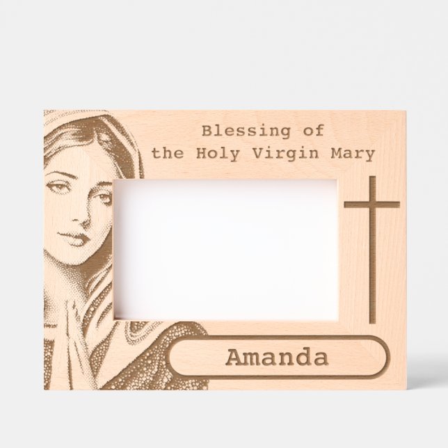 the Holy Virgin Mary Etched Frames (Front)