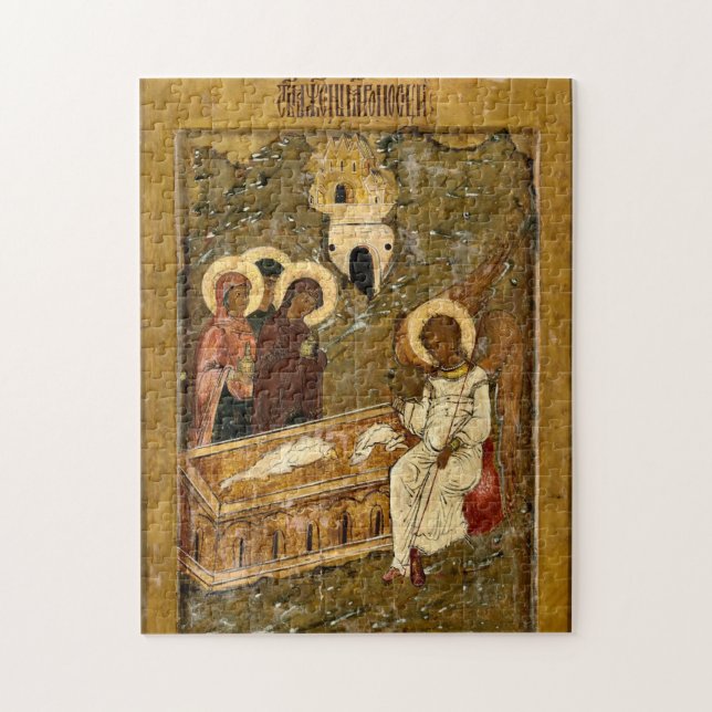 The Holy Women at the Tomb Orthodox Christian Icon Jigsaw Puzzle (Vertical)