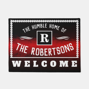 The Home of (Your Name) - Monogram (editable) Doormat