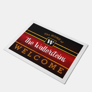 The Home of (Your Name) - Monogram (editable) Doormat