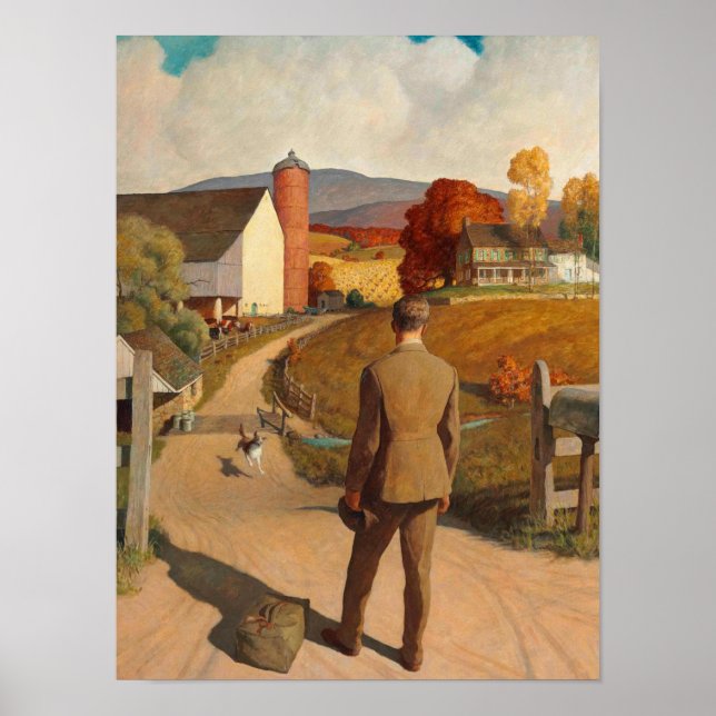 The Homecoming, 1945 by Newell Convers Wyeth Poster (Front)