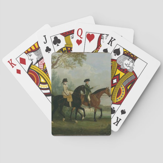 The Hon. Marcia Pitt Riding with her Brother, the Playing Cards (Back)