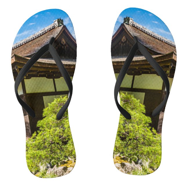 The hondo or main hall at Ginkaku-Ji, Kyoto Flip Flops (Footbed)