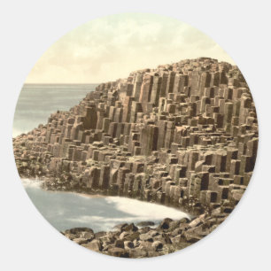 The Honeycombs, Giant's Causeway, County Antrim Classic Round Sticker