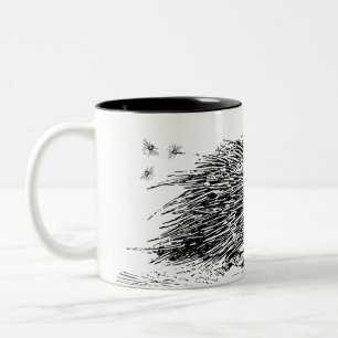 The Honeyed Quill Porcupine Two-Tone Coffee Mug