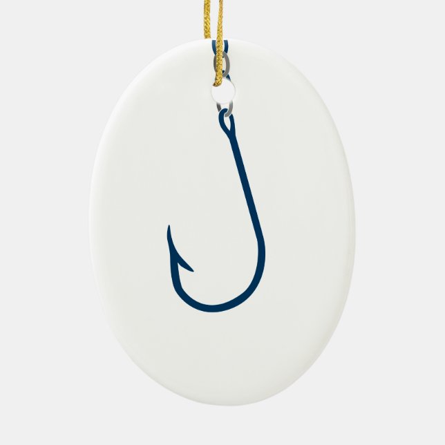 The Hook Ceramic Tree Decoration (Back)