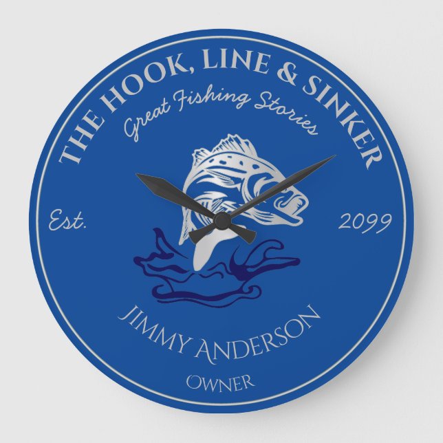 The Hook Line & Sinker Bar, Wall Clock (Front)