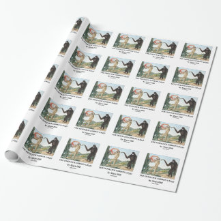 The Hoolock Gibbon (1835) by Aloys Zotl Wrapping Paper