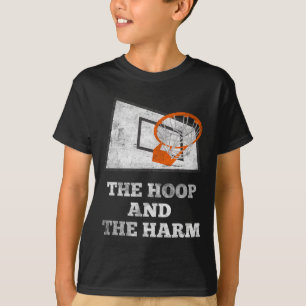 The Hoop And The Harm B-ll Player Foul Design T-Shirt