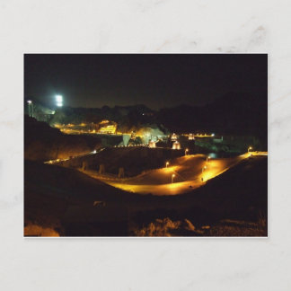 The Hoover Dam by night Postcard