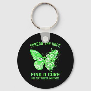 The Hope Find A Cure Bile Duct Cancer Awareness  Key Ring
