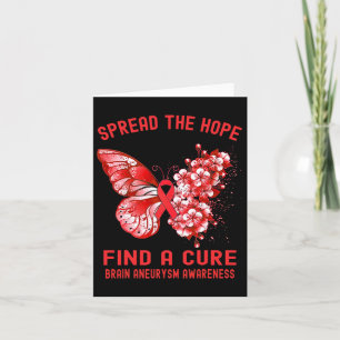 The Hope Find A Cure Brain Aneurysm Awareness Card