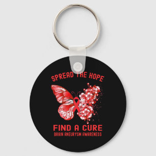 The Hope Find A Cure Brain Aneurysm Awareness Key Ring