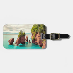 The Hopewell Rocks Bay of Fundy Canada stylised Luggage Tag