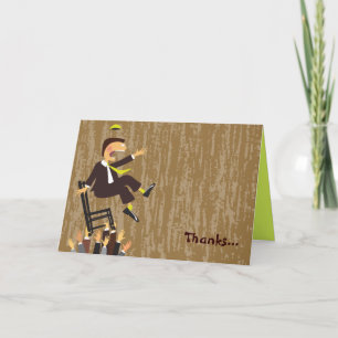 The Hora Chair Dance Folded Thank You Card