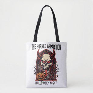 The Horned Apparition Halloween Tote Bag
