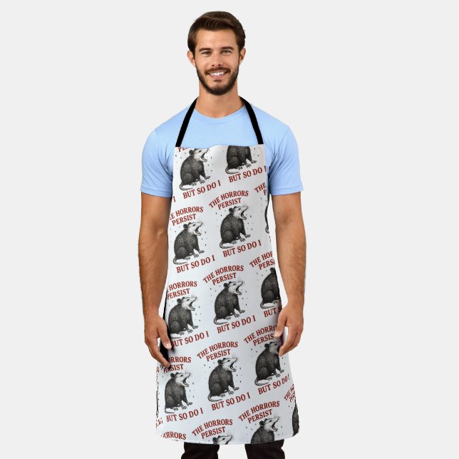 The Horrors Persist But So Do I Apron (Worn)