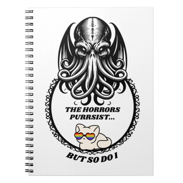 The Horrors PURRsist Spiral Photo Notebook (Front)